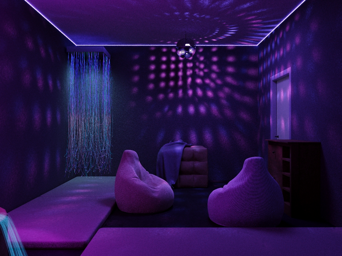 Children in calming space